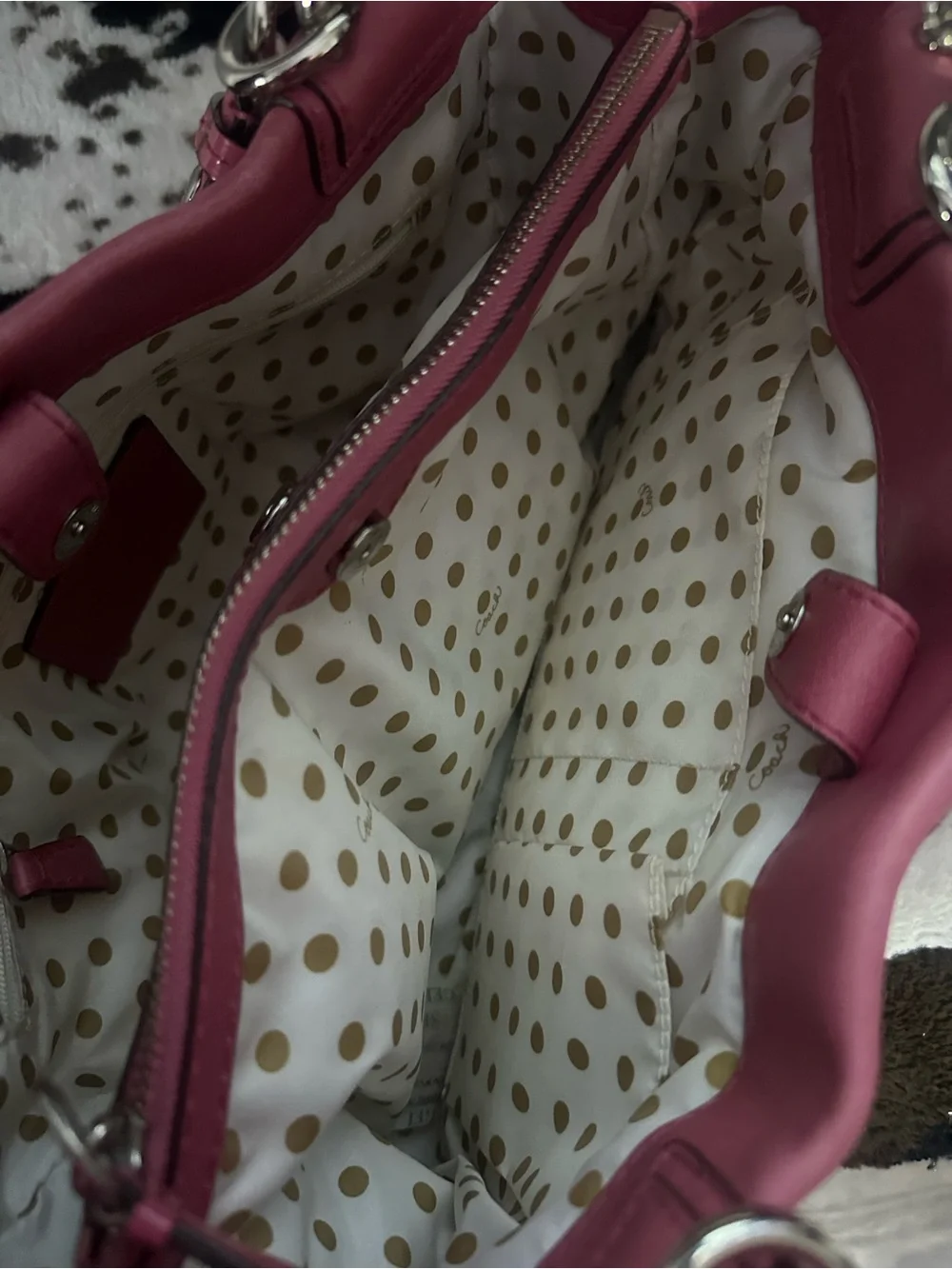 COACH PEYTON TURNLOCK CARRYALL/SATCHEL PURSE